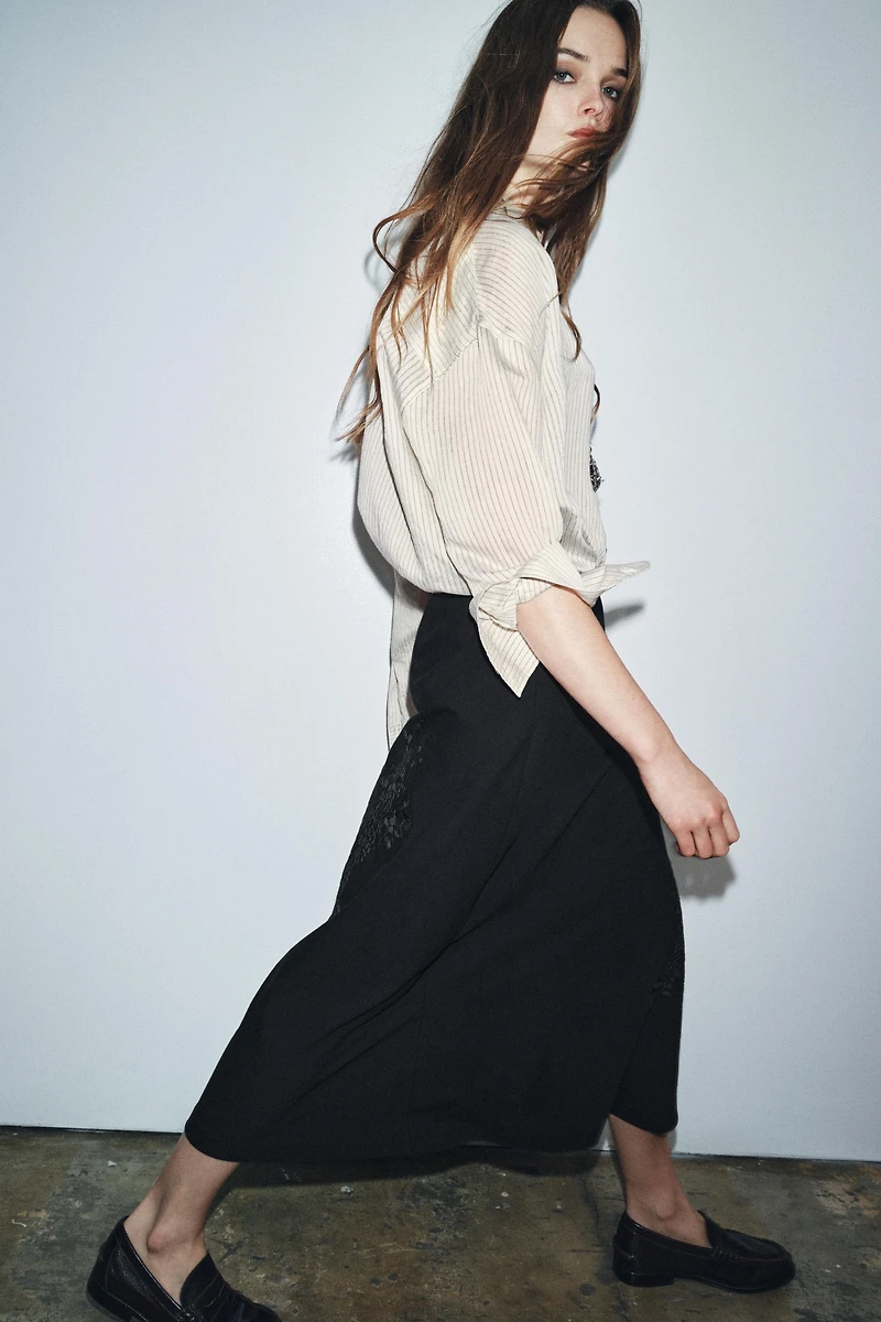 ZW COLLECTION EMBROIDERED LONG SKIRT