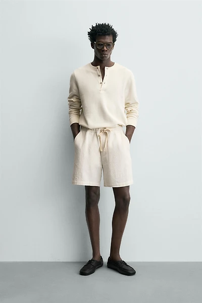 GEOMETRIC JACQUARD SHORTS
