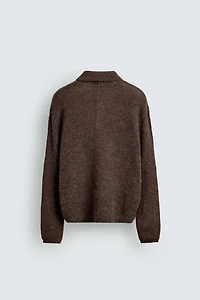 TEXTURED KNIT POLO SHIRT