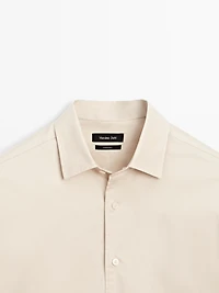 Regular fit stretch shirt