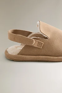 CHILDREN'S WARM LEATHER CLOGS