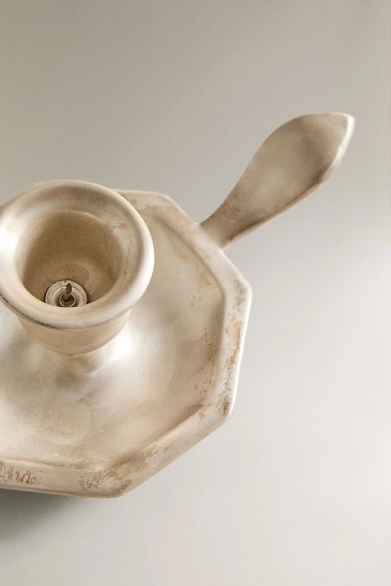 CHANDELIER CÉRAMIQUE ARGENT NOËL