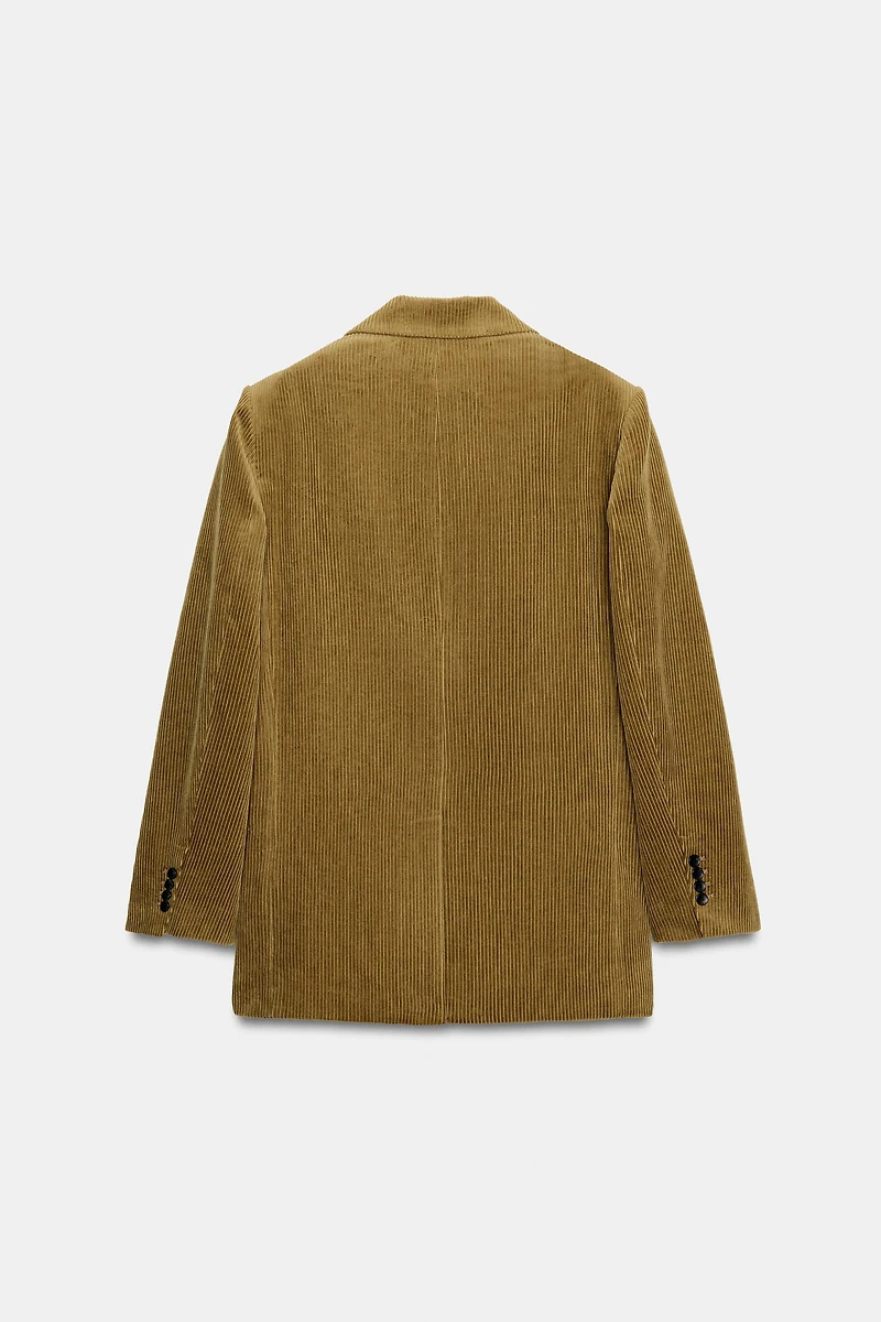 OVERSIZED CORDUROY BLAZER ZW COLLECTION LIMITED EDITION