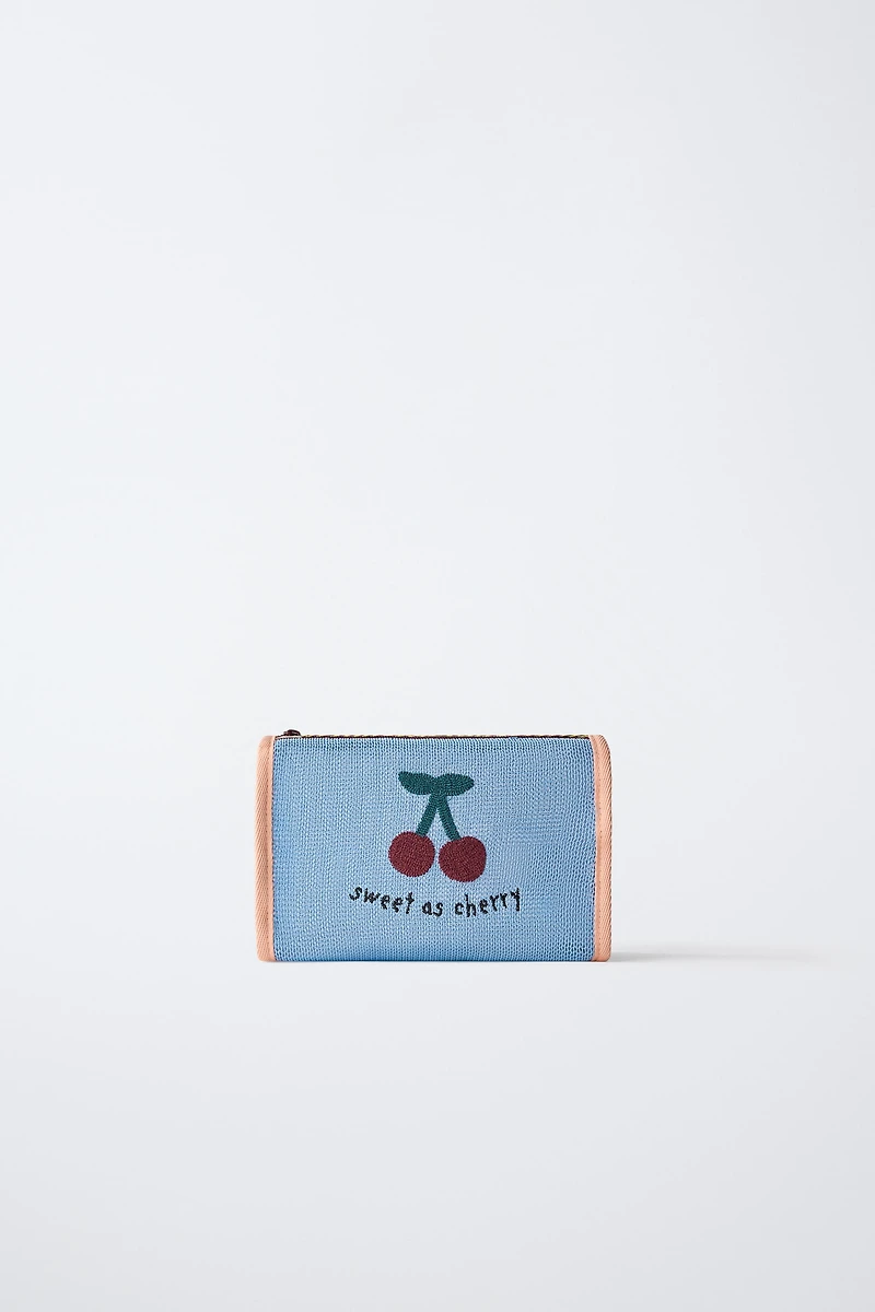 CHERRY TOILETRY BAG