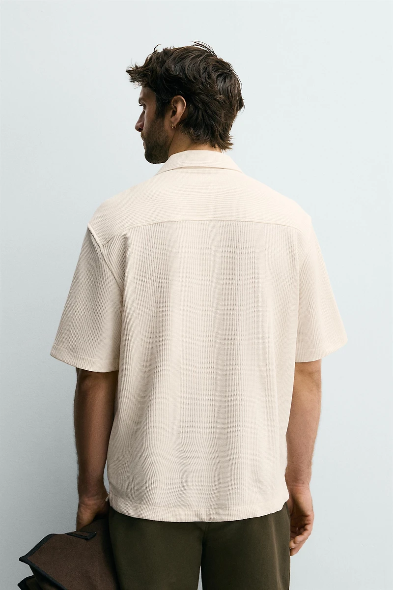 TEXTURED REGULAR FIT SHIRT