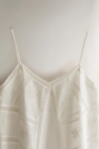 EMBROIDERED NIGHTGOWN