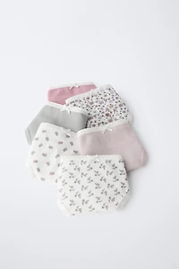 2-6 YEARS/ SIX-PACK OF FLORAL UNDERWEAR