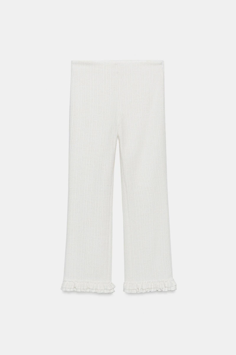 MINI FLARE RUFFLED PANTS