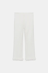 MINI FLARE RUFFLED PANTS