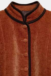 CONTRASTING TRIM BLAZER