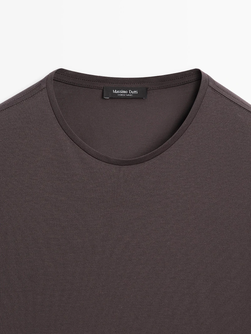 T-shirt regular fit à col rond