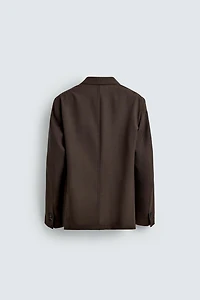 REGULAR FIT 100% WOOL BLAZER