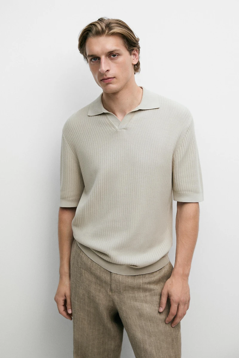 Polo en maille regular fit coton
