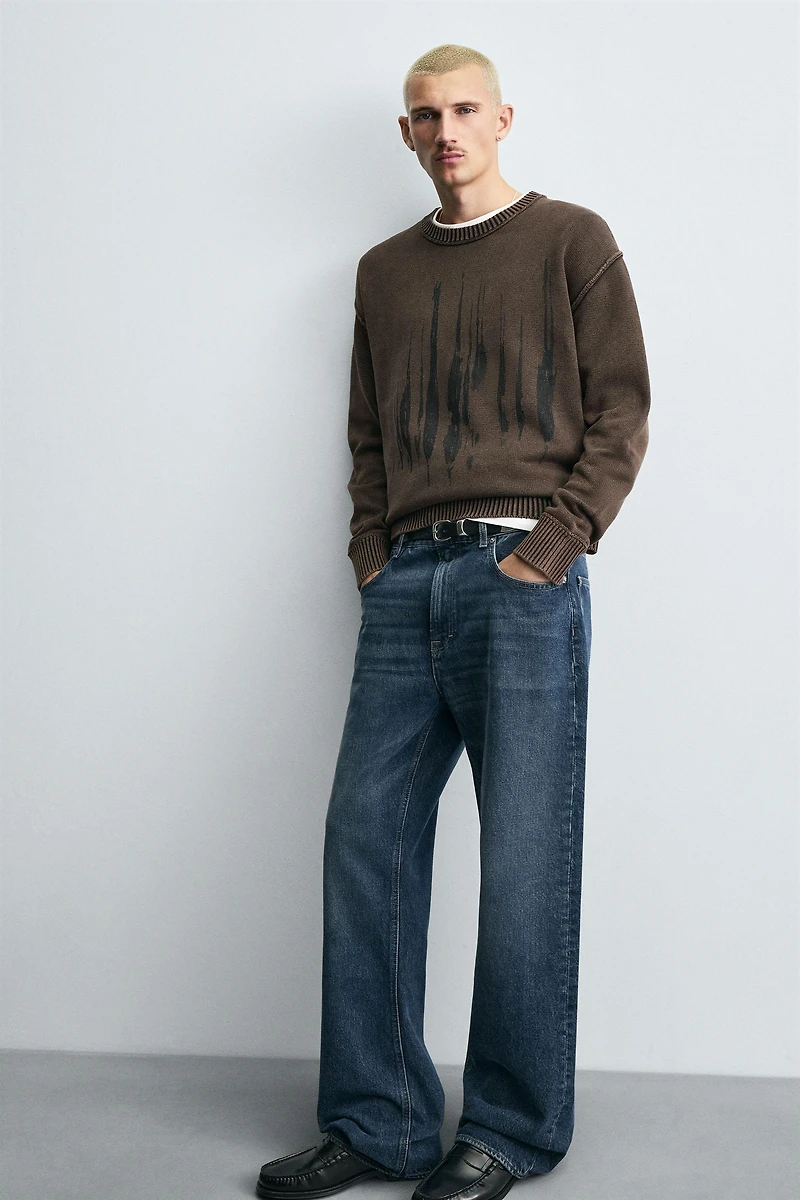 PULL IMPRIMÉ DÉLAVÉ