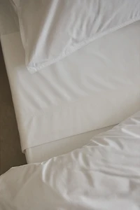 PERCALE COTTON FLAT SHEET (500 THREAD COUNT)