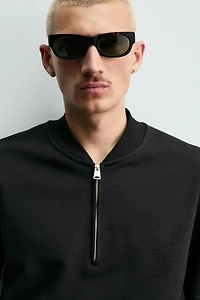 QUARTER-ZIP SWEATSHIRT