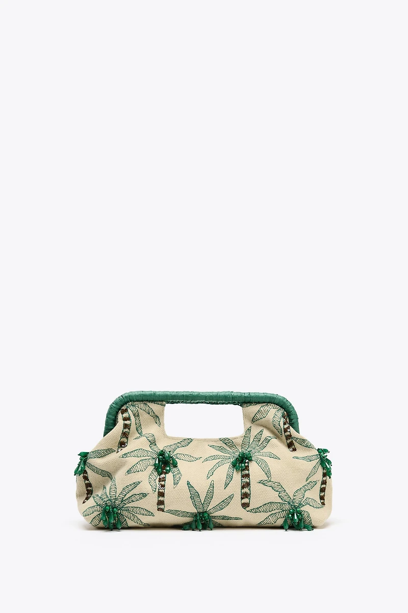 BEADED DETAIL CLUTCH