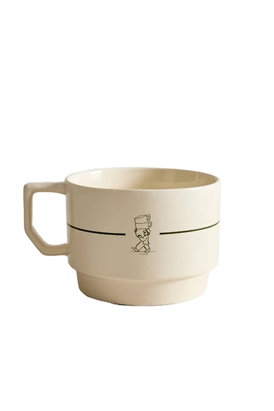 COFFEE SHOP STONEWARE MUG