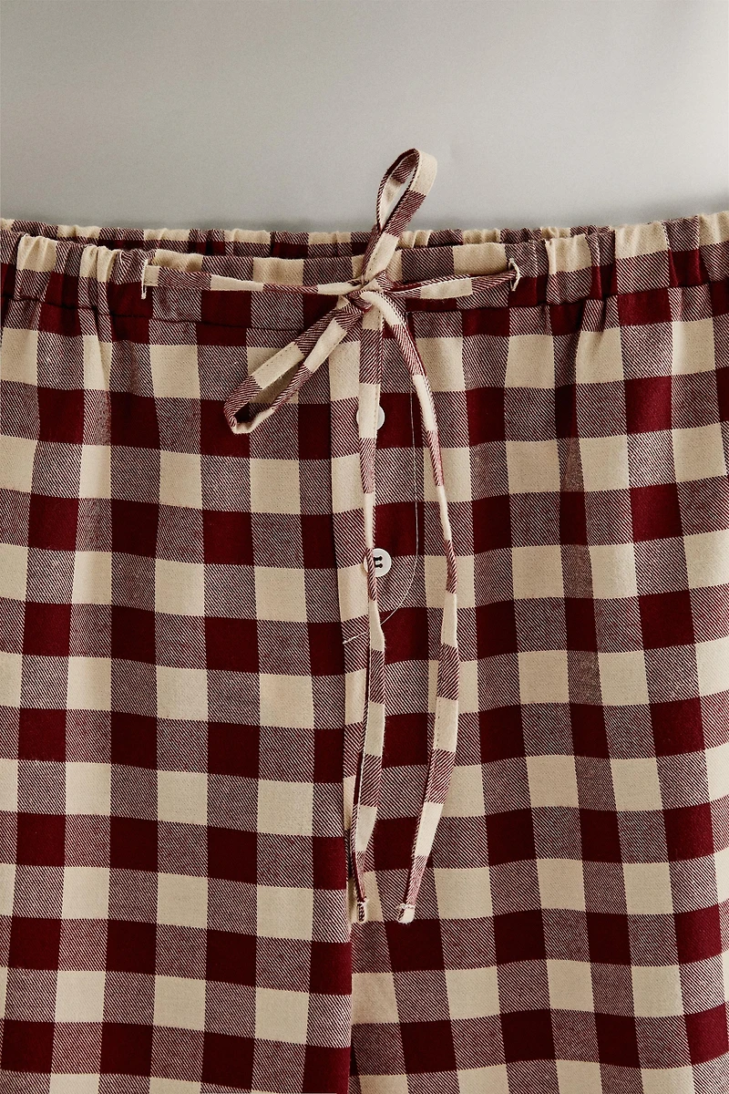 CHRISTMAS GINGHAM PANTS