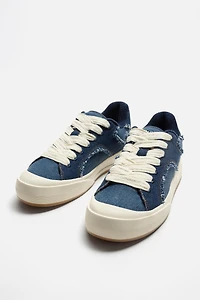DENIM SKATE SNEAKERS