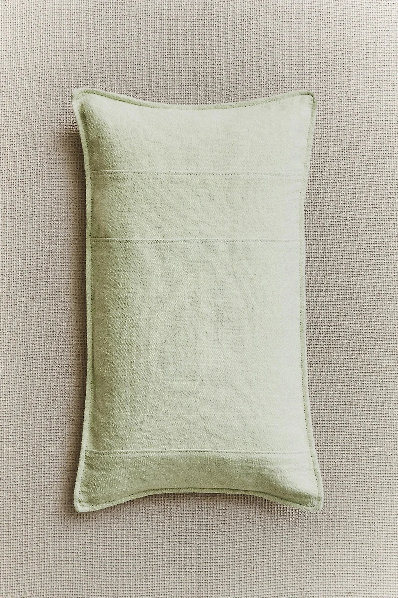 PLEATED THROW PILLOW COVER