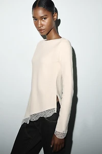 TOP EFFET DOUX EN DENTELLE