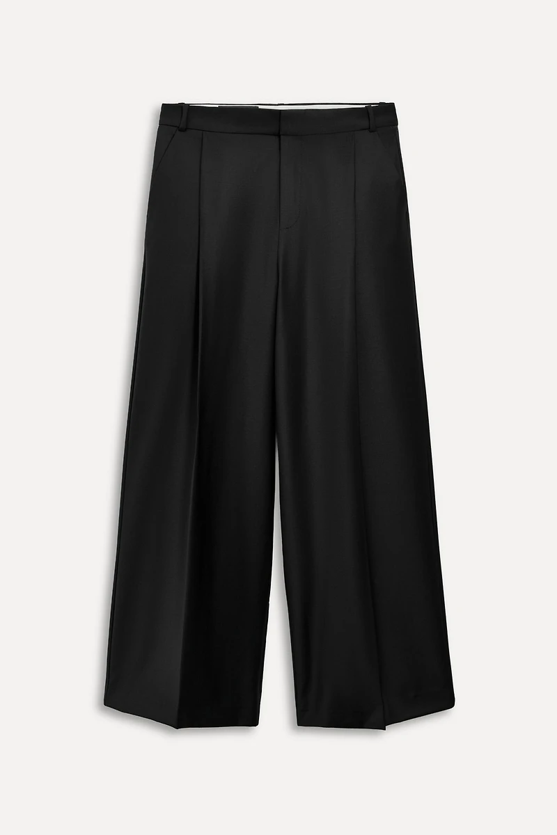 50TH ANNIVERSARY WOOL BLEND PLEATED PANTS