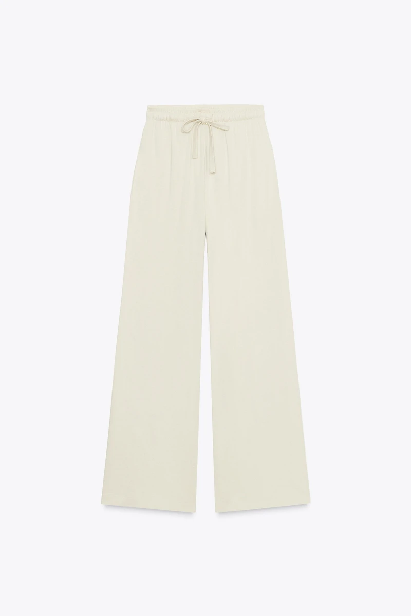 STRAIGHT LEG COTTON PANTS