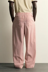 STRIPED BAGGY FIT PANTS