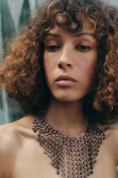 JEWELED WATERFALL NECKLACE