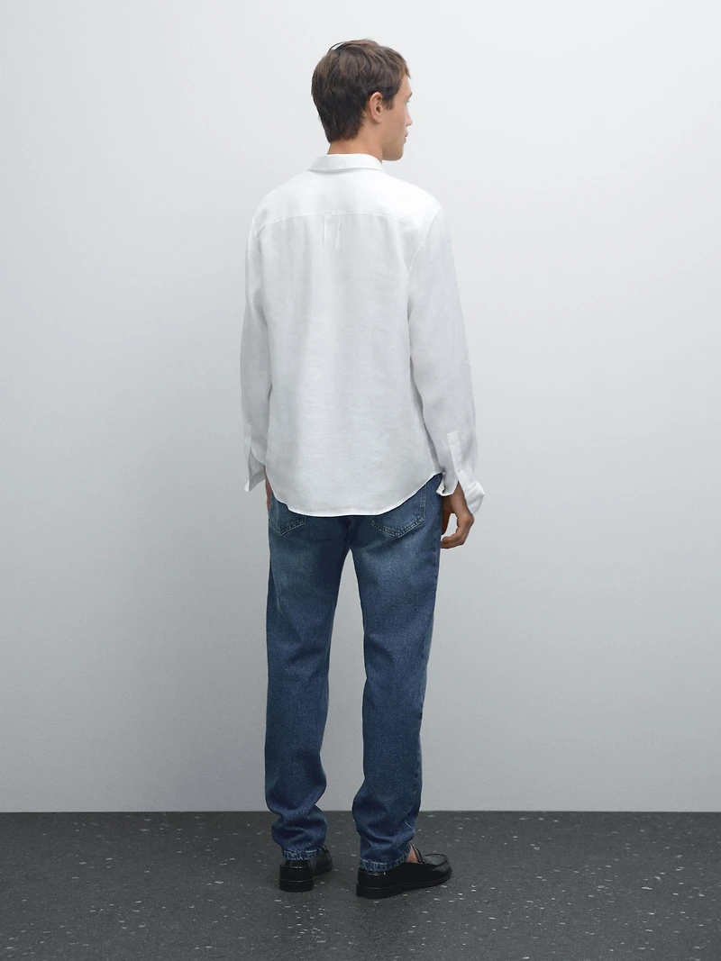 Chemise regular fit twill léger