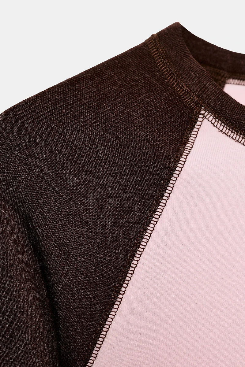 CONTRAST RAGLAN T-SHIRT