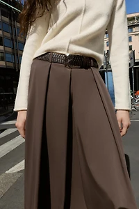 JUPE MI-LONGUE CAPE CEINTURE