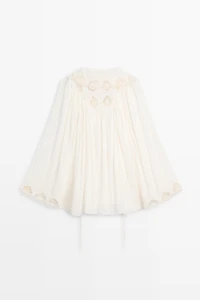 Blouse fluide brodée