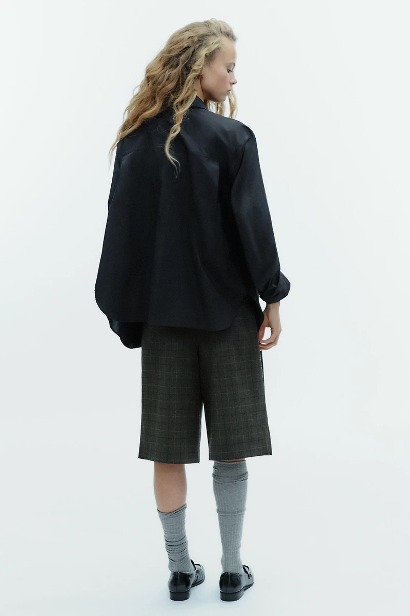 OVERSIZED POPLIN SHIRT