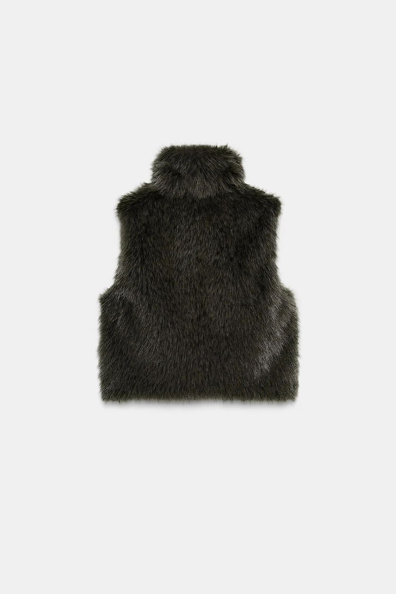 FAUX FUR VEST