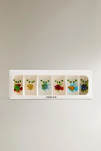 FISH MARKERS FOR GLASSES (SET OF 6)