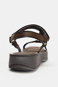 STRAPPY ADHESIVE SANDALS