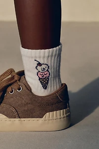 1-6 YEARS/ THREE-PACK OF ICE CREAM AND STRIPE PRINT SOCKS
