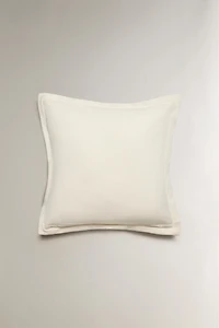 COTTON PERCALE THROW PILLOW COVER