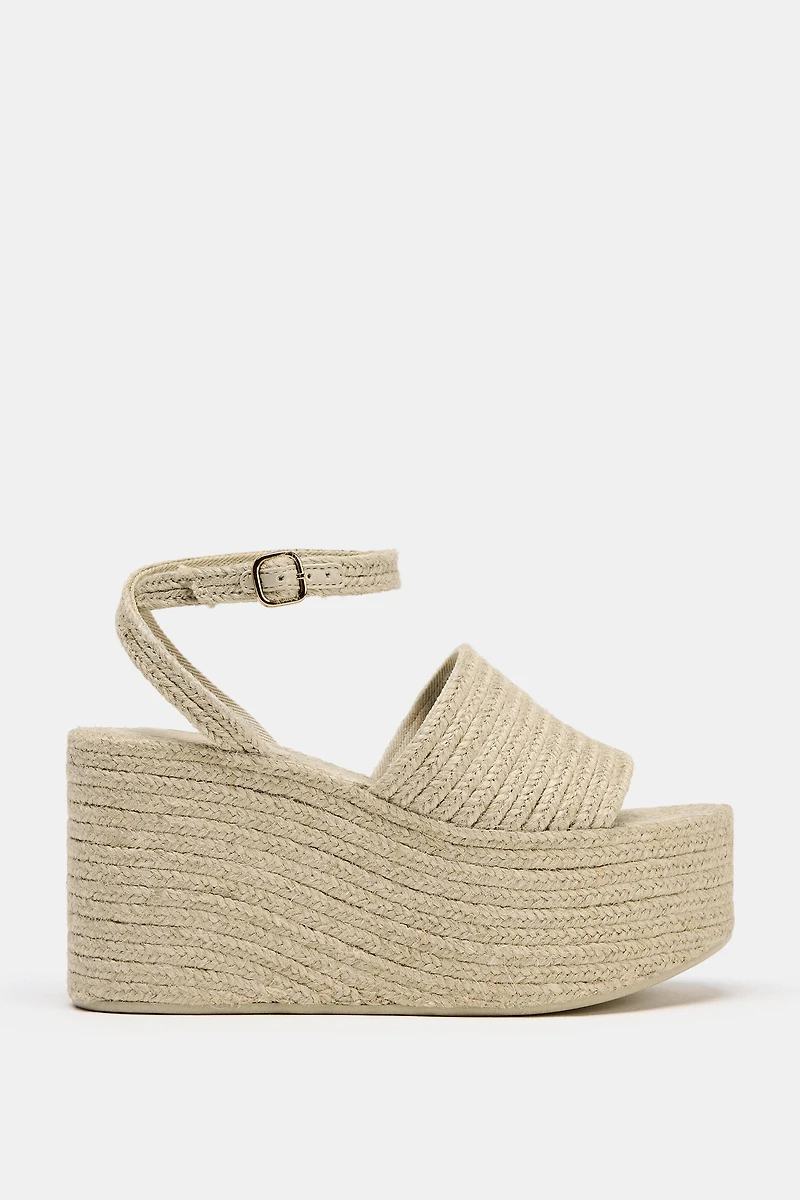 JUTE PLATFORM WEDGES