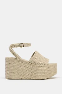 JUTE PLATFORM WEDGES