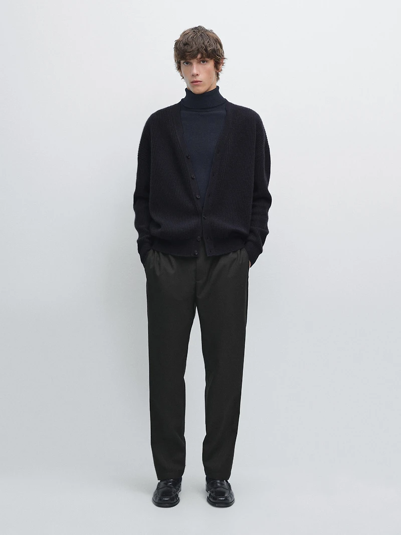 Cardigan cachemire laine