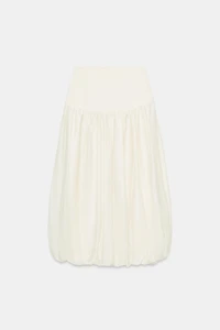 COMBINED KNIT BALLOON SKIRT
