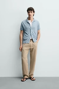 CHEMISE EN MAILLE 100 % LIN