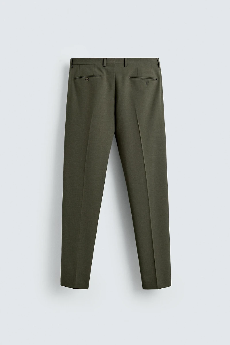 WOOL SUIT PANTS