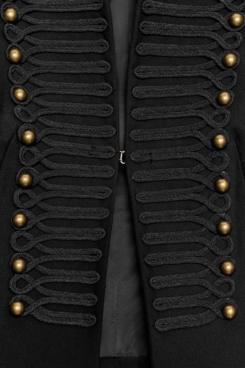 FITTED BLAZER WITH SHOULDER PADS