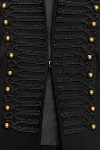 FITTED BLAZER WITH SHOULDER PADS