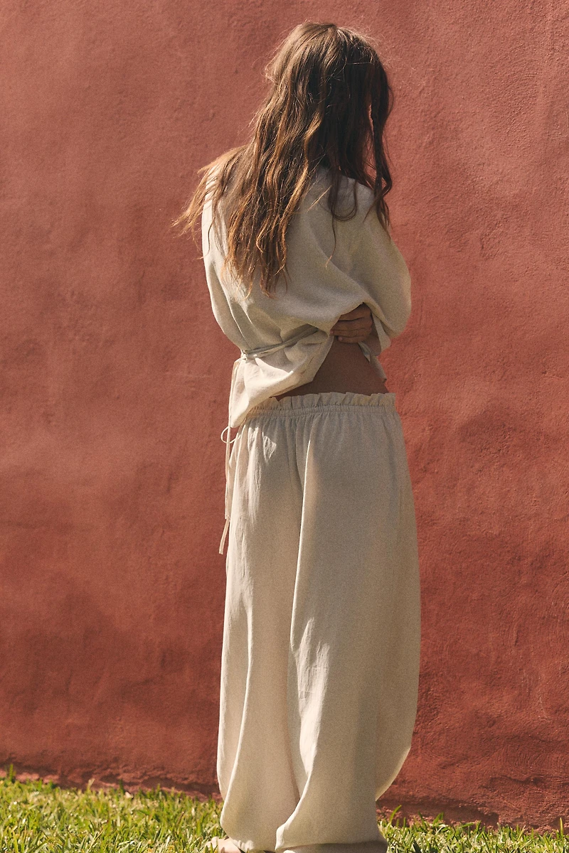 TIED PALAZZO PANTS
