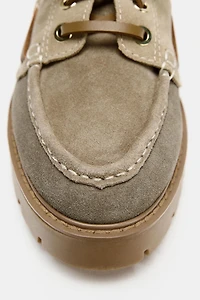 PLATFORM DECK LOAFERS